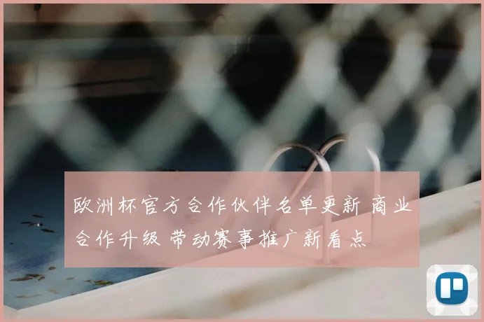 欧洲杯官方合作伙伴名单更新 商业合作升级 带动赛事推广新看点